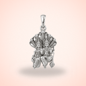 Pure Sterling Silver God Vishnu Laxmi
