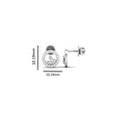 950 Britannia Silver Swan Earrings stud