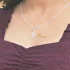 950 Silver Swirl Knot Pendant