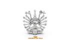 950 Silver Meditating Shiva Pendant