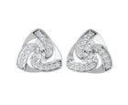950 Silver Spiral Shape Stud Earring