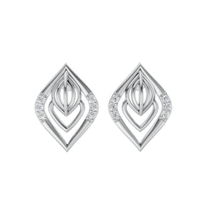 950 Silver Swirl Stud Earring