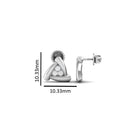 950 Silver Stud Earrings
