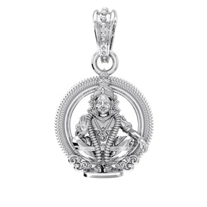 950 Silver God Ayyappa Pendant