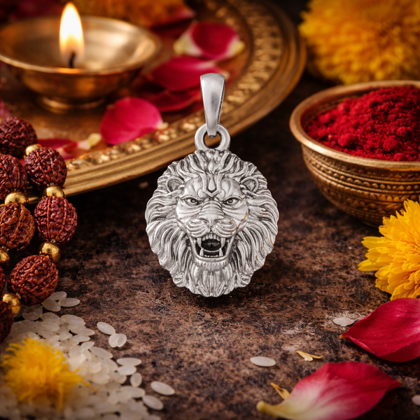 950 Silver God Narsimaha Pendant