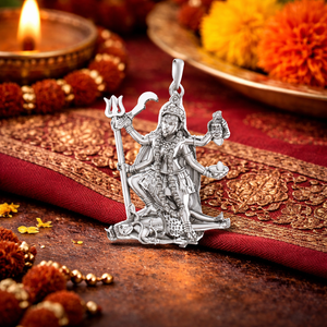 950 Silver Goddess Kali Maa Pendant