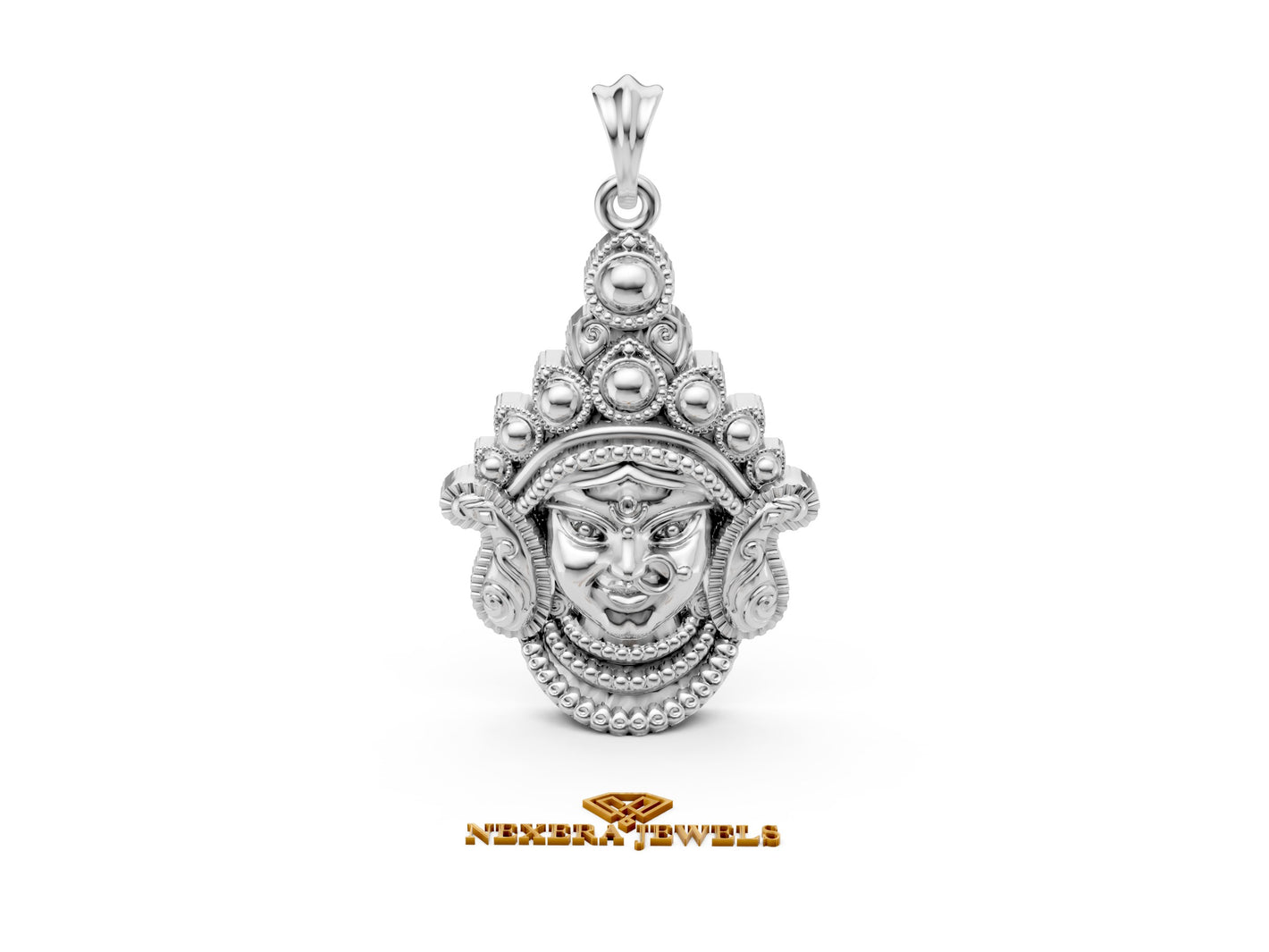 950 Silver Durga Maa Pendant