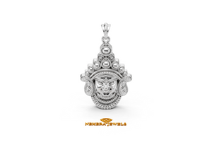 950 Silver Durga Maa Pendant