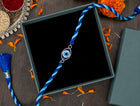 950 silver Blue braided Eye rakhi (Nazariya)