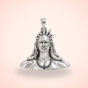 Aadiyogi Silver Pendant
