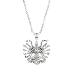 Meditating Shiva Pendant with Link Chain