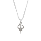 950 Silver God Shiva Trishul Chain Pendant
