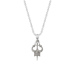 God Shiva Trishul Pendant with Link Chain