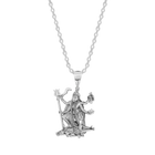 950 Silver Goddess Kali Maa Chain Pendant