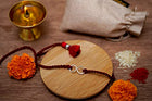 Infinity Charm Britannia Silver Rakhi