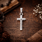 Jesus on Cross Silver Pendant
