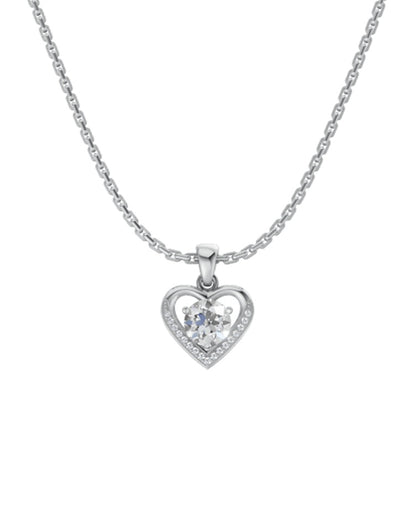 950 Silver Love Heart Necklace