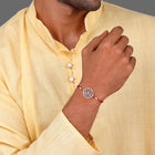 950 Sterling Silver OM Rakhi Silver