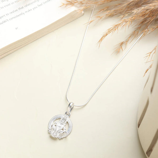 950 Silver God Ayyappa Pendant