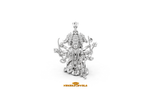 950 Silver Panchmukhi Hanuman Ji Pendant