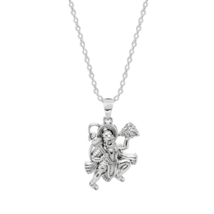 Sanjeevni Booti Hanuman Pendant with 18" Link Chain