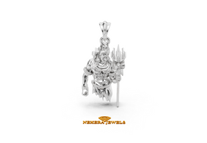 950 Silver Shiva Pendant