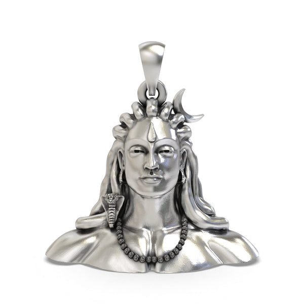 950 Silver Aadiyogi Silver Pendant