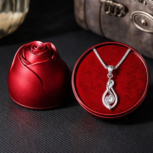 Swirl Knot Necklace - Valentine Day Gift For her