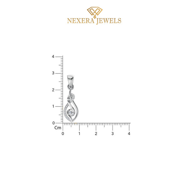 950 Silver Swirl Knot Necklace