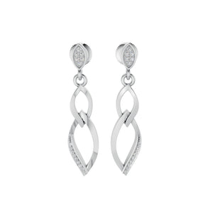 Dazzling Silver Dangling Earring