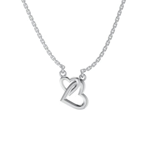 Dual Heart Necklace(Pendant With Chain)