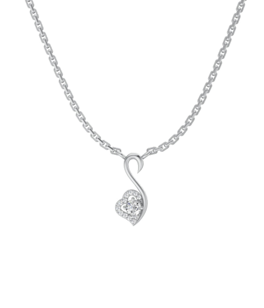 Love Bird 950 Silver Necklace