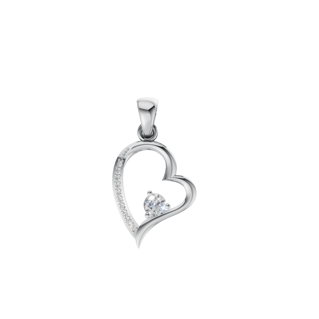 950 Silver Valentina Heart Pendant