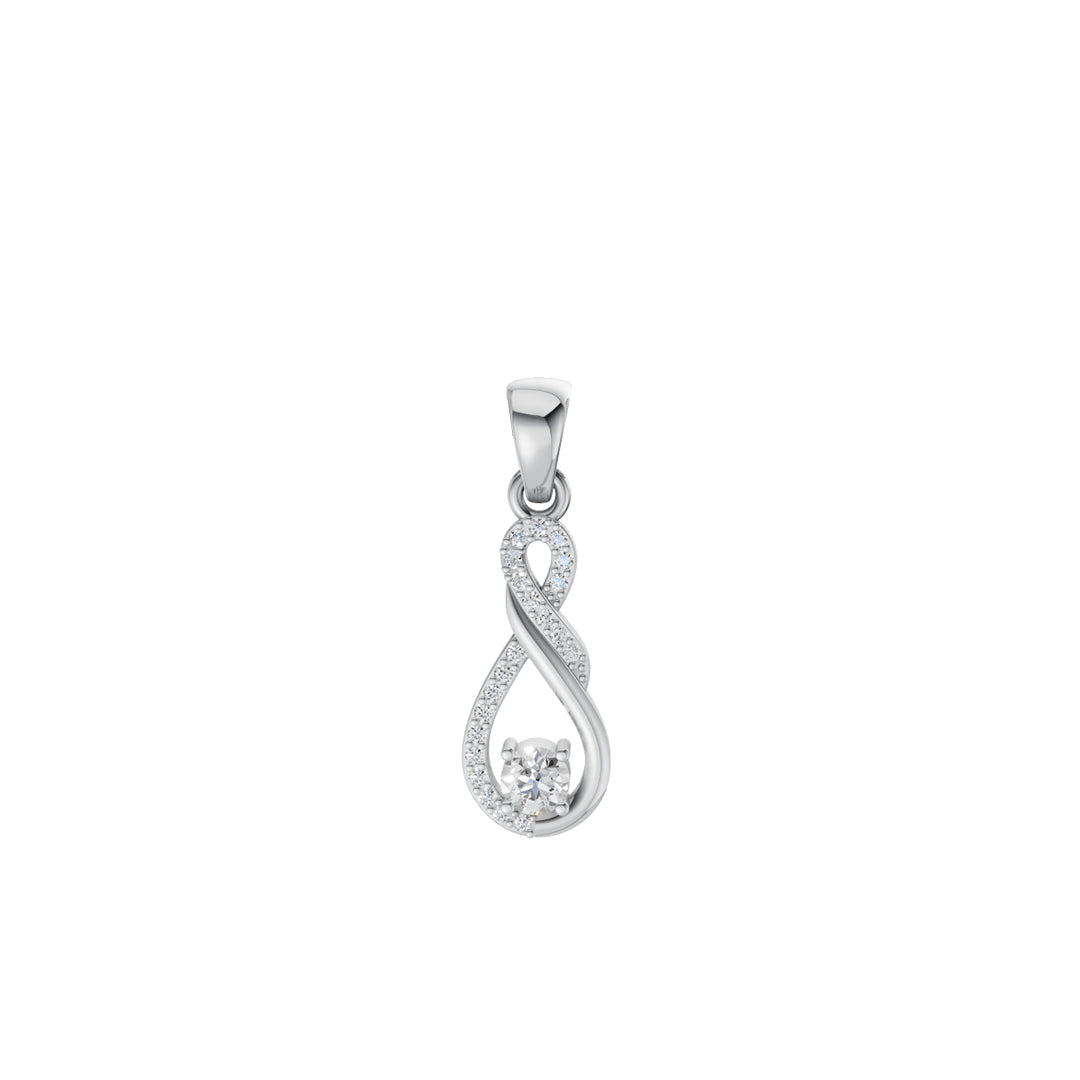 950 Silver Infinity Love Pendant