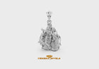 950 Britannia Silver Radha Krishna Pendant