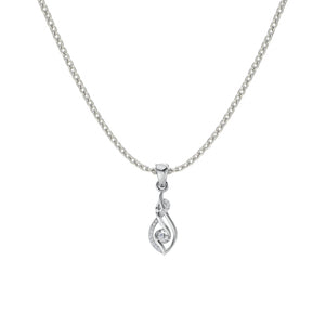 Swirl Knot Silver Necklace(Pendant With Chain)