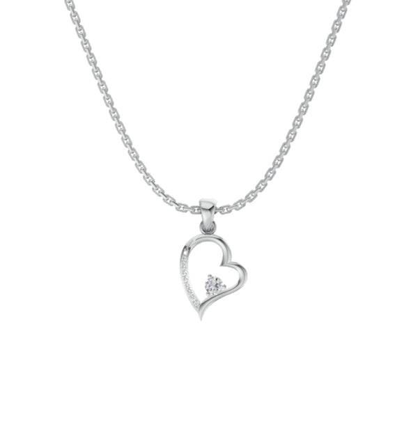 950 Silver Valentina Heart Necklace